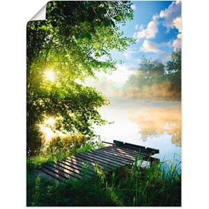 Artland Artprint Stijger in de ochtend als artprint van aluminium, artprint op linnen, muursticker of poster in verschillende maten