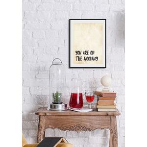 Queence Wanddecoratie YOU ARE ON THE WOODWAY (1 stuk)