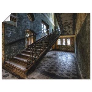 Artland Artprint Lost Place - trappen gedrukt