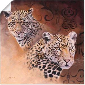 Artland Artprint Luipaarden als artprint van aluminium, artprint op linnen, muursticker of poster in verschillende maten