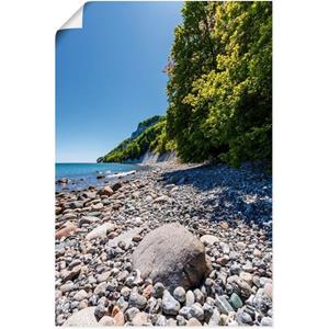 Artland Artprint Stenen aan de Oostzeekust eiland Rügen als artprint van aluminium, artprint op linnen, muursticker of poster in verschillende maten