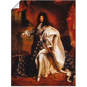 Artland Artprint Lodewijk XIV. van Frankrijk, 1701 als artprint van aluminium, artprint op linnen, muursticker of poster in verschillende maten