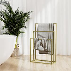 Vidaxl Handtuchständer Golden 48x24x79 Cm Eisen