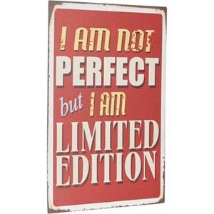 Home affaire Metalen artprint I am not perfect … Afmeting (bxh): ca. 30x45 cm