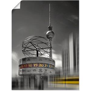 Artland Artprint Dynamische kunst Berlin Alexanderplatz als artprint van aluminium, artprint op linnen, muursticker of poster in verschillende maten