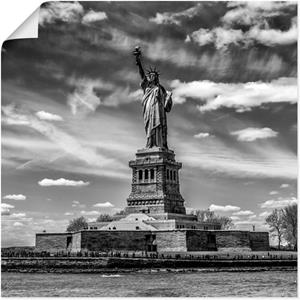 Artland Artprint New York City Vrijheidsbeeld als artprint van aluminium, artprint op linnen, muursticker of poster in verschillende maten