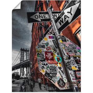 Artland Artprint New York Street fotografie als artprint van aluminium, artprint op linnen, muursticker of poster in verschillende maten