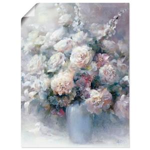 Artland Artprint Witte struisvogel als artprint op linnen, muursticker of poster in verschillende maten