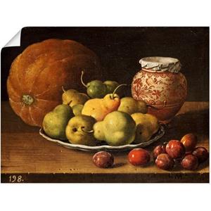 Artland Artprint Stilleven met peren en pruimen. als artprint op linnen, muursticker of poster in verschillende maten