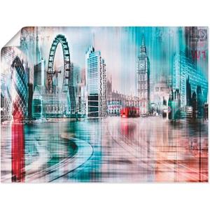 Artland Artprint Londen Skyline abstracte collage 07 als artprint op linnen, muursticker of poster in verschillende maten