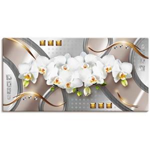 Artland Artprint Orchideeën met elementen als artprint op linnen, muursticker of poster in verschillende maten