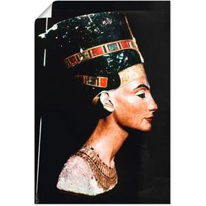 Artland Artprint Egyptische koningin Nofretete als artprint van aluminium, artprint op linnen, muursticker of poster in verschillende maten