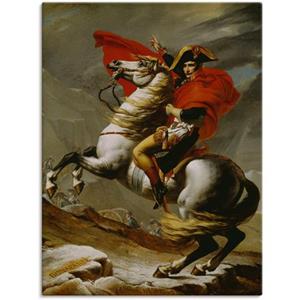 Artland Artprint Napoleon bij de oversteek van de Alpen. als artprint van aluminium, artprint op linnen, muursticker of poster in verschillende maten
