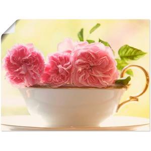 Artland Artprint Vintage rozen als artprint op linnen, muursticker of poster in verschillende maten