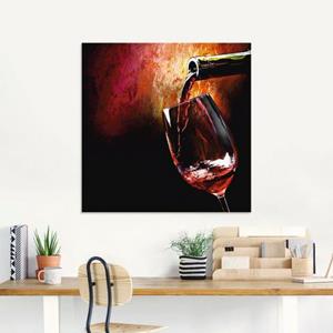 Artland Print op glas Wijn - rode wijn in verschillende maten