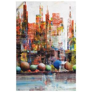 Artland Artprint New York stadsgezicht als artprint van aluminium, artprint op linnen, muursticker of poster in verschillende maten