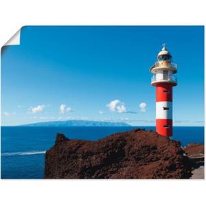 Artland Poster Vuurtoren in Tenerife als artprint van aluminium, artprint op linnen, muursticker of poster in verschillende maten