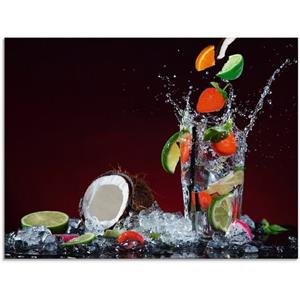 Artland Print op glas Verse fruitcocktail V in verschillende maten