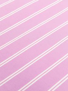 TEKLA Gestreept beddengoed (220x220cm) - Roze