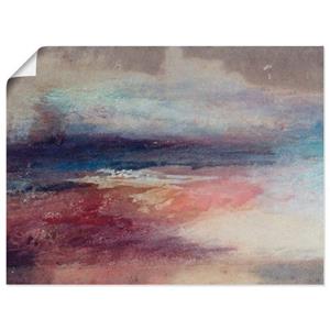 Artland Artprint Kustlandschap Zonsondergang als artprint op linnen, muursticker of poster in verschillende maten