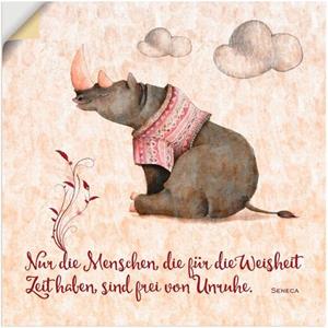 Artland Artprint Levenswijsheid tijd als artprint van aluminium, artprint op linnen, muursticker of poster in verschillende maten