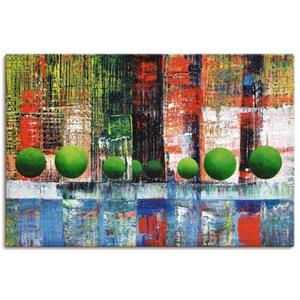 Artland Artprint Skyline Vancouver Downtown abstract als artprint van aluminium, artprint op linnen, muursticker of poster in verschillende maten