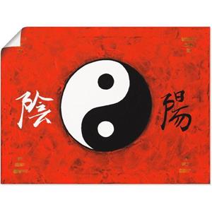 Artland Artprint Yin & Yang als artprint van aluminium, artprint op linnen, muursticker of poster in verschillende maten