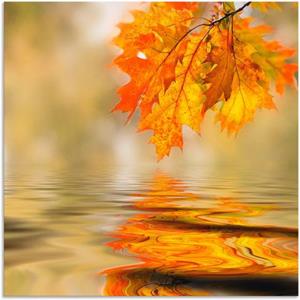 Artland Artprint Herfstblad als artprint van aluminium, artprint op linnen, muursticker of poster in verschillende maten