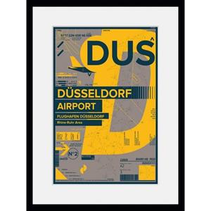 Queence Wanddecoratie DUS AIRPORT (1 stuk)