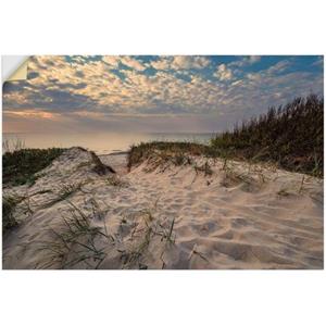 Artland Artprint Strand aan kust van de Oostzee Graal Müritz als artprint van aluminium, artprint op linnen, muursticker of poster in verschillende maten