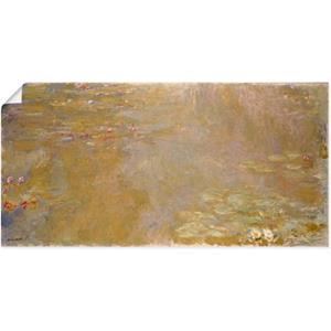 Artland Artprint Waterlelies-vijver. 1917x1919 als artprint op linnen, muursticker of poster in verschillende maten