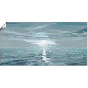 Artland Artprint Ijsblauwe zee als artprint van aluminium, artprint op linnen, muursticker of poster in verschillende maten