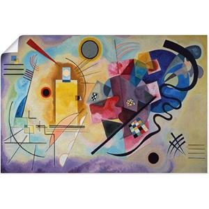 Artland Artprint Geel, rood en blauw. 1925 als artprint van aluminium, artprint op linnen, muursticker of poster in verschillende maten