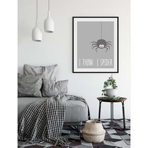 Queence Wanddecoratie I THINK I SPIDER (1 stuk)
