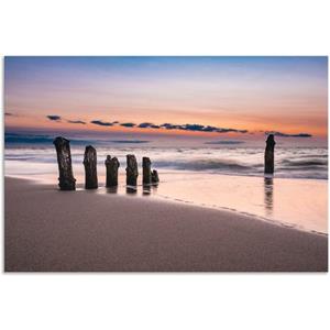 Artland Artprint Blik op de kust van de Oostzee als artprint van aluminium, artprint op linnen, muursticker of poster in verschillende maten