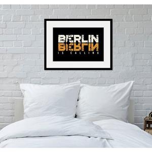 Queence Wanddecoratie BERLIN IS CALLING (1 stuk)