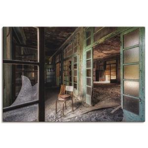 Artland Artprint Lost Place - stoel - verlaten plaatsen als artprint van aluminium, artprint op linnen, muursticker of poster in verschillende maten