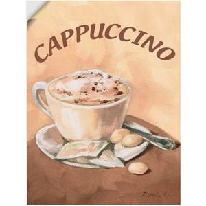 Artland Artprint Kopje cappuccino als artprint van aluminium, artprint op linnen, muursticker of poster in verschillende maten