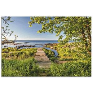 Artland Artprint De weg naar zee op Bornholm als artprint van aluminium, artprint op linnen, muursticker of poster in verschillende maten