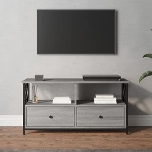 vidaXL TV-Schrank TV-Schrank Grau Sonoma 90x33x45 cm Holzwerkstoff & Eisen (1-St)
