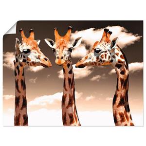 Artland Artprint Giraffe_sepia als artprint van aluminium, artprint op linnen, muursticker of poster in verschillende maten