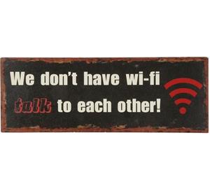 Ambiente Haus Metalen artprint Wifi artprint 36 cm (1 stuk)