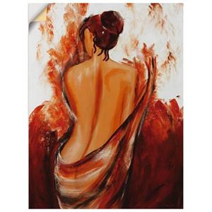Artland Artprint Vrouw in rood als artprint op linnen, muursticker of poster in verschillende maten