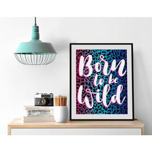 Queence Wanddecoratie Born to be wild (1 stuk)