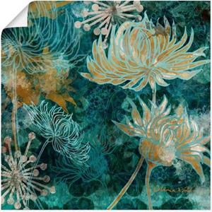 Artland Artprint Blauwe chrysanten I als artprint van aluminium, artprint op linnen, muursticker of poster in verschillende maten