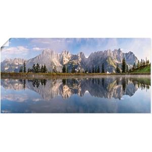 Artland Artprint Wilder Kaiser in Tirol als artprint van aluminium, artprint op linnen, muursticker of poster in verschillende maten