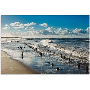 Artland Artprint Aan de kust van de Oostzee als artprint van aluminium, artprint op linnen, muursticker of poster in verschillende maten