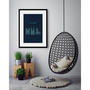 Queence Wanddecoratie Cologne sightseeing (1 stuk)