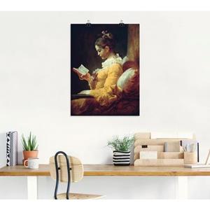 Artland Artprint Lezend meisje. Omstreeks 1776 als artprint op linnen, muursticker of poster in verschillende maten