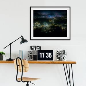 Queence Wanddecoratie BLINDING LIGHTS (1 stuk)